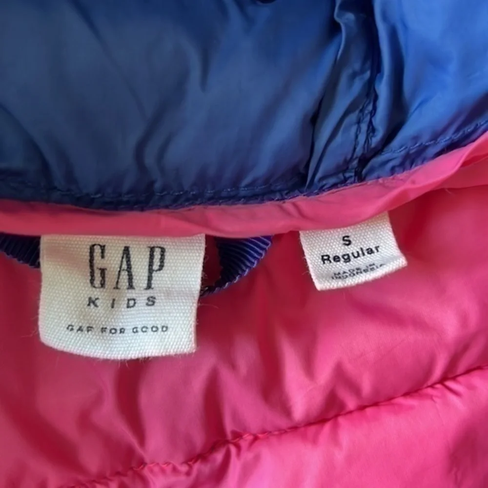 Gap Puffer Jacket Blue & Pink Size S (6/7)